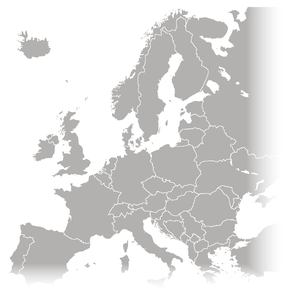 Outline map of Europe